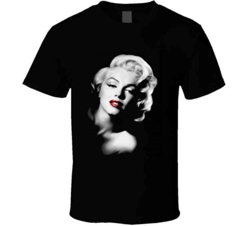 Marylin Monroe Red Lipstick T Shirt