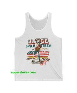 Mens Ecru 85 US Tour Bruce Springsteen TANK TOP THD