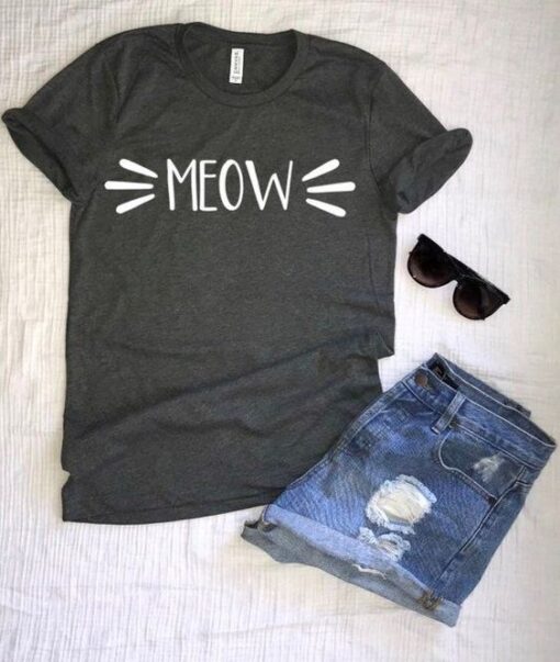 Meow cat Shirt znf08