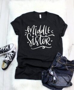 Middle-Little-Big Sister T-shirts ZNF08