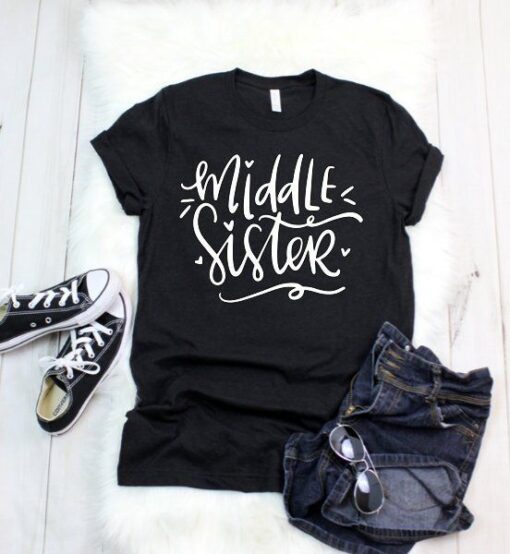 Middle-Little-Big Sister T-shirts ZNF08