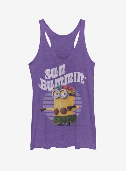 Minion Sun Bummin' Hula Girls Tank ZNF08