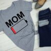 Mom Low Battery Tshirt ZNF08