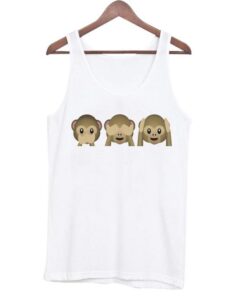 Monkey Emoji Tanktop ZNF08