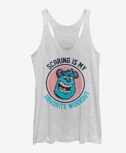 Monsters Inc. Sulley Scaring is My Favorite Workout Girls Tanks ZNF08