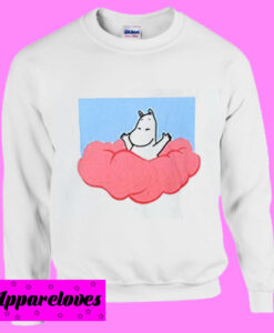 Moomina on Clouds Sweatshirt Men And Women