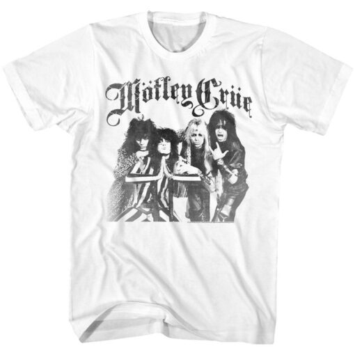 Motley Crue Motley White Adult T-Shirt