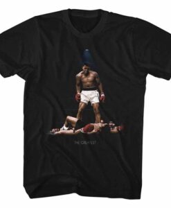 Muhammad Ali All Over Again Reg Black Adult T-Shirt