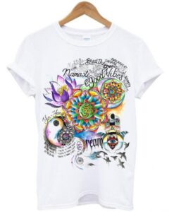 Namaste Good vibes yin yang tshirt