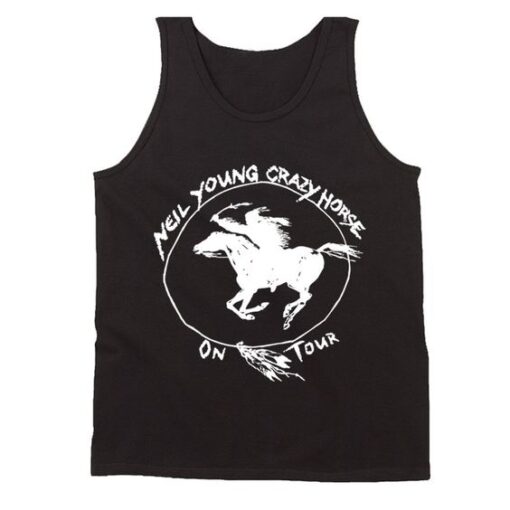 Neil Young And Crazy Horse On Tour Logo Men's Tank Top DAP