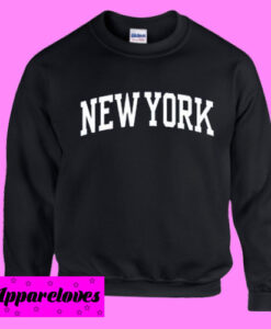 New York Black Sweatshirt Men And Women