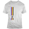 Newfoundland Nl Coloured Vertical Stripes T Shirt