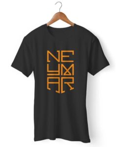 Neymar Logo Orange Man's T-Shirt DAP