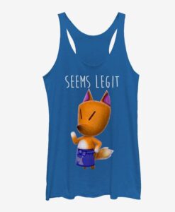 Nintendo Animal Crossing Redd the Fox Seems Legit Girls Tanks ZNF08