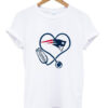 Nurse New England Patriots Heart T-Shirt