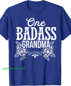 One Badass Grandma Shirt thd