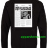 One In 100 Children Are Psychopath sweatshirt Back thd