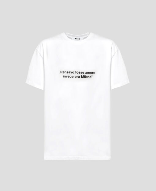 PENSAVO FOSSE MILANO QUOTE T-SHIRT THD