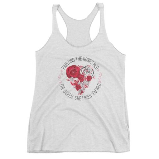 Painting the Roses Red women's tank ZNF08