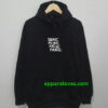 Panic black Hoodie Quote thd