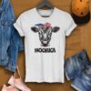 Patriotic Cow with Bandana T Shirt