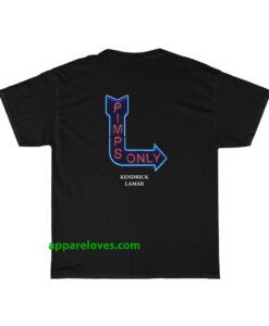 Pimps Only Kendrick Lamar T shirt( Back ) thd