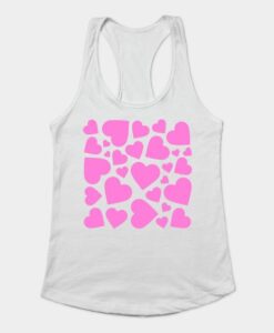 Pink Hearts - Valentines - Tank Top ZNF08