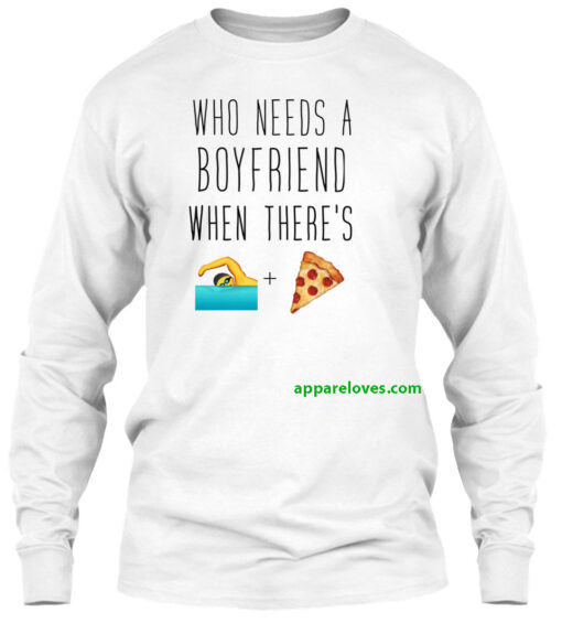 Pizza Swimming Happiness SWEATSHIRT THD