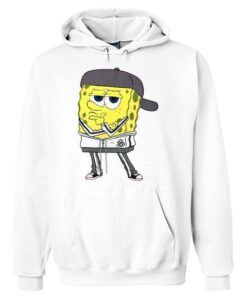 Pondering Spongebob Drawstring Hoodie ZNF08