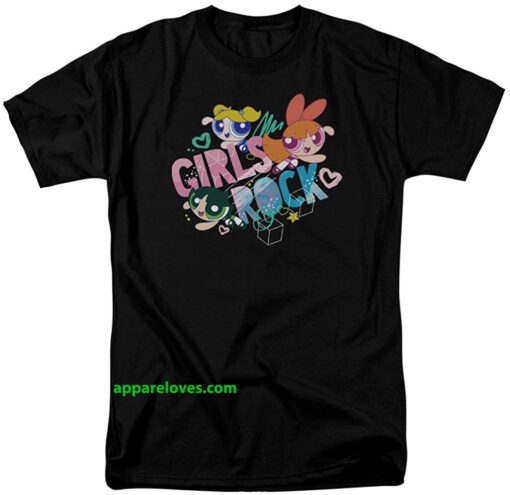 Powerpuff Girls Girls Rock Unisex Adult T Shirt THD