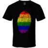 Pride Fingerprint Rainbow Colors TShirt