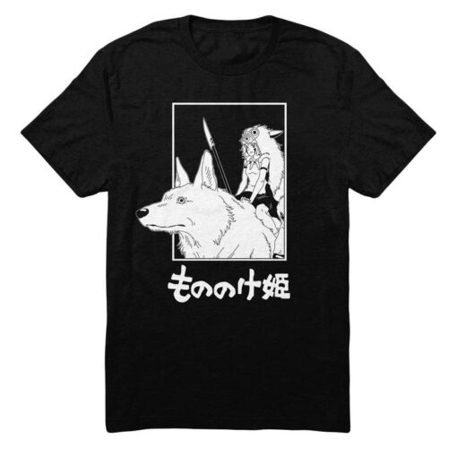 Princess Mononoke Tee Inspired by the anime - Hayao Miyazaki - Anime Tee - Studio Ghibli Shirt - Japanese Tee