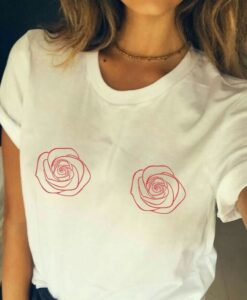 ROSE BOOB T SHIRT THD