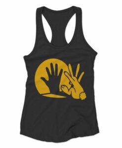 Rabbit Shadow Puppet Funny Women's Racerback Tank Top ZNF08