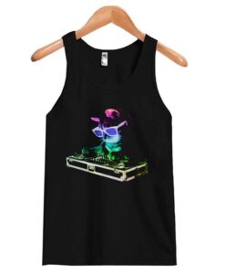 Rainbow DJ Kitty Tank top ZNF08