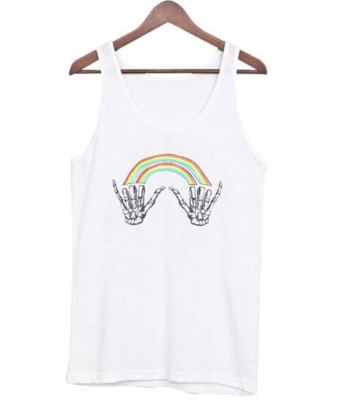 Rainbow Skeleton Hands Tanktop ZNF08