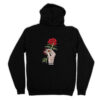 Red Rose Black (Back )Hoodies THD