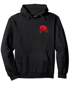 Red Rose Pullover Hoodie THD