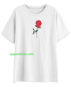 Red Rose Tee shirt thd