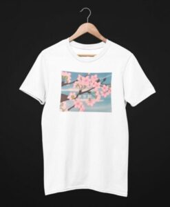 Retro Cherry Blossom T Shirt