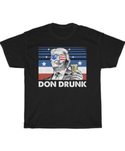 Retro Don Drunk Donald Trump 4th of July T-Shirt