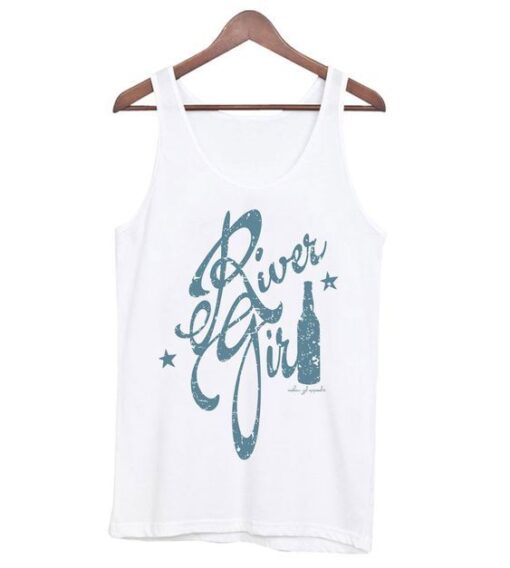 River Girl White Tanktop ZNF08