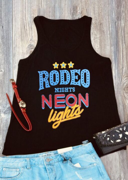 Rodeo Nights Neon Lights Tank ZNF08