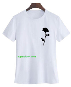 Rose black rose t shirt thd