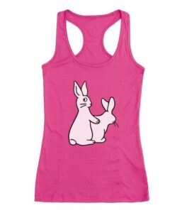 Rude Rabbits Funny Easter Humping Bunnies Racerback Tank Top ZNF08