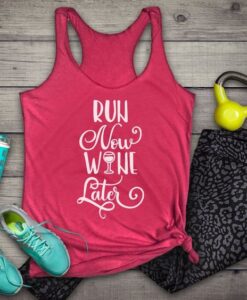 Run Now Wine Later TANK TOP ZNF08