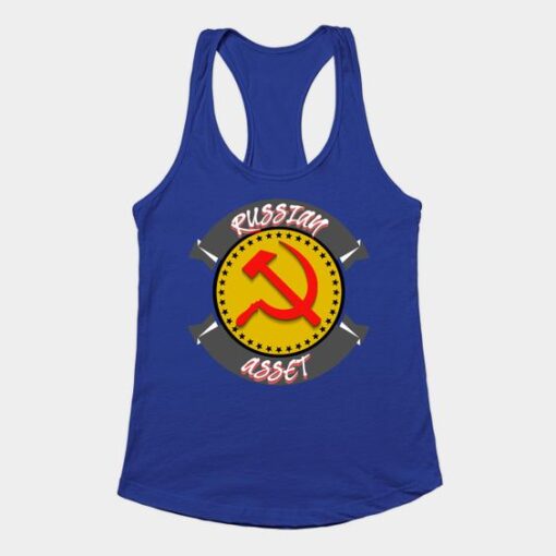 Russian Asset Hammer and Sickle Tank Top ZNF08