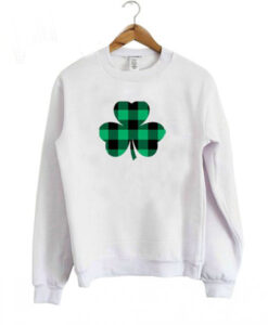 SHAMROCK PLAID Unisex Crew Neck Sweatshirt