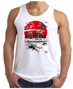 STAR WARS Death Star Sunset, Inspired, COOL Beach Reble Attack Tank top