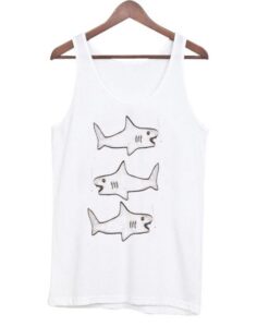 Shark Drawing Tanktop ZNF08